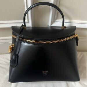 Tom Ford metro smooth leather top-handle bag